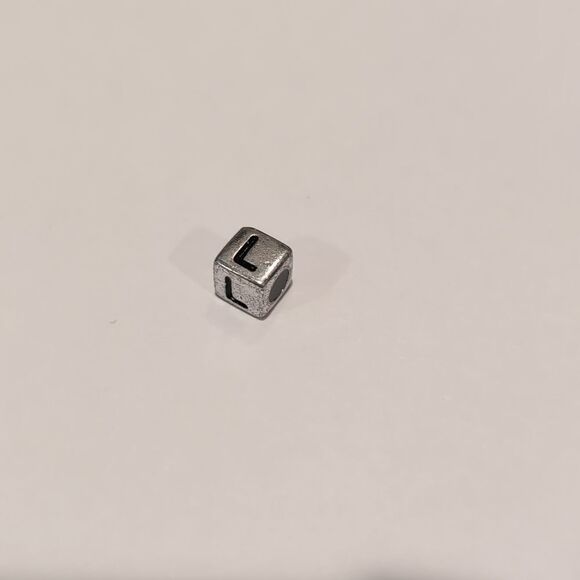 Silver L Spacer Charm for Pandora Style Bracelet - Picture 5 of 5